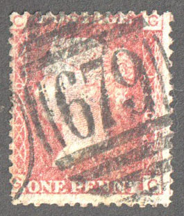 Great Britain Scott 33 Used Plate 170 - GC - Click Image to Close